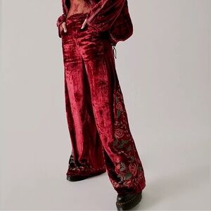 NWT Free People x Anna Sui Rose Garden Pants Sz 0🌹